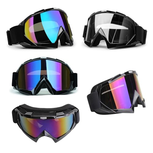 ATV Goggles 2-Pack - Motorcycle Motocross Off-Road Goggles - Grey Lens - color: 2/Grey Lens