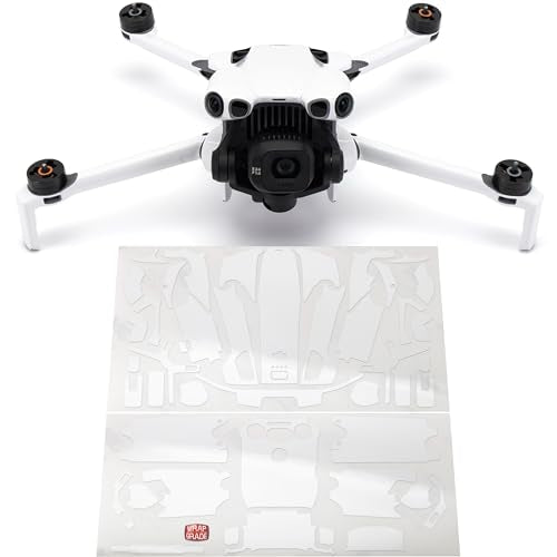 WRAPGRADE Skin Stickers Compatible with DJI Mini 5 Pro (Racing White) - color: Racing White