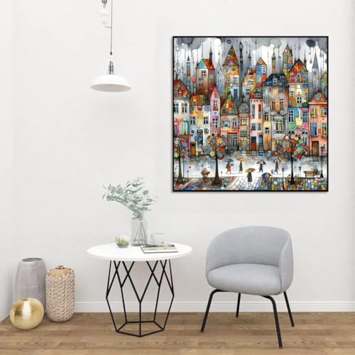 5D Castle House Diamond Art Kits for Adults,DIY Diamond Painting Kits - color: YP048