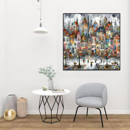 5D Castle House Diamond Art Kits for Adults,DIY Diamond Painting Kits - color: YP048