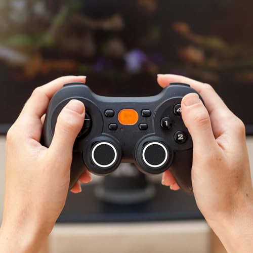 4pcs Thumb Grips Joystick Cap Cover for PS5 PS4 Xbox Series X/S Controller - color: black