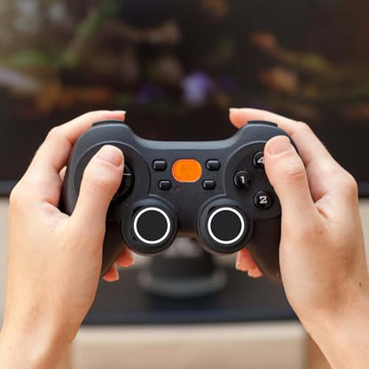4pcs Thumb Grips Joystick Cap Cover for PS5 PS4 Xbox Series X/S Controller - color: black