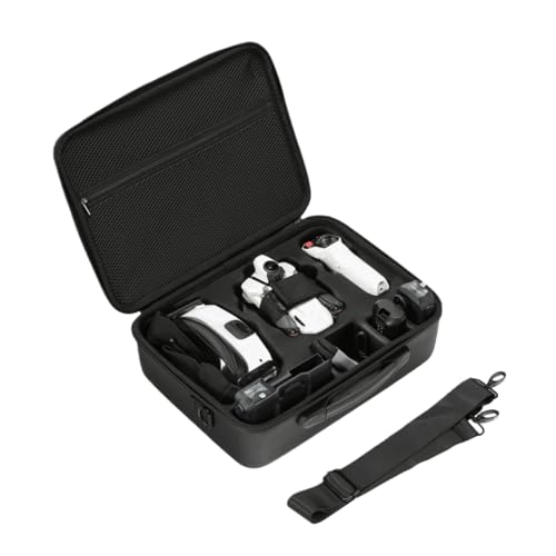 Carrying Case for Antigravity A1, Protective Hard Shell Travel Shoulder Bag Large Capacity Storage Bag for Remote Control, VR Flight Goggles, Batteries