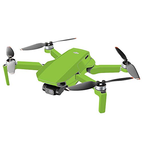 MightySkins Compatible with DJI Mini 2 Portable Drone - Solid Lime Green | Protective, Durable, and Unique Vinyl Decal wrap Cover | Easy to Apply, Remove, and Change Styles | Made in The USA - color: Solid Lime Green