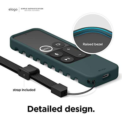 elago R3 Protective Case for Apple TV 4K Siri Remote 1st Generation - color: Midnight Green