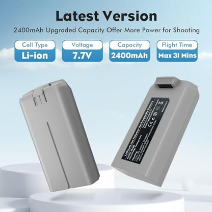Intelligent Flight Battery Compatible with DJI Mini 4K, Mini 2,MiniSE,Mini2 SE (One Battery Only) - style: One Battery Only