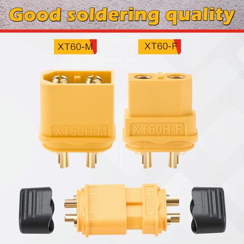 Frienda 36 Pair XT60 (XT60 Upgrade) Male Female Bullet Connectors Plug