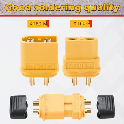 Frienda 36 Pair XT60 (XT60 Upgrade) Male Female Bullet Connectors Plug