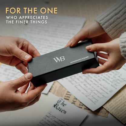Wordsworth & Black Luxury Metal Mechanical Pencil 0.7mm for Writing, Black - color: Black Chrome