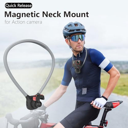 Osmo Action Neck Mount with Chest Strap for DJI Action 5 Pro 4 3 Osmo 360, Magnetic Quick Release Hanging Necklace Body Strap POV Holder Accessories - color: For DJI Action 5 4 3 Osmo 360