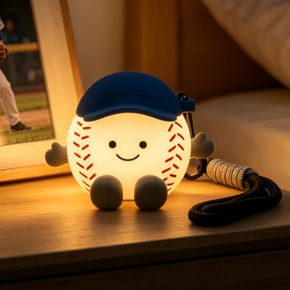 Baseball Night Light Gifts, RGB Kids Baseball Lamp Touch Control - color: Baseball