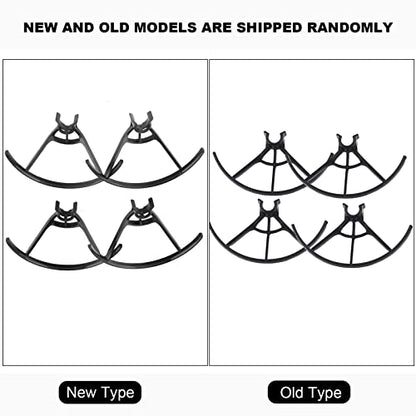 Plplaaoo Drone Propeller Protector for DJI Tello – 4PCS Black Plastic Crash Guard Covers – Crash Resistant Propeller Blades Protection Guards for Quadcopters, Lightweight & Easy Install