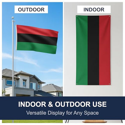 SSK® Black Power - African American Outdoor Flag - Black Lives Matter Banner - Large 3' x 5', Weather-Resistant Polyester - color: Black Power African American