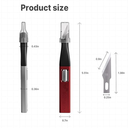 Precision Craft Knife, #11 Blade Storage, 3-Pack Black - color: Black*3pcs