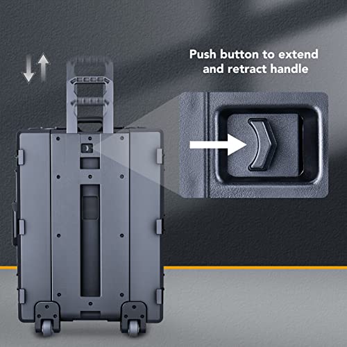 Lykus HC-7240 Hard Case with Wheels and Foam, Inner Size 25.7*19.49*14.96in - size: HC-7240