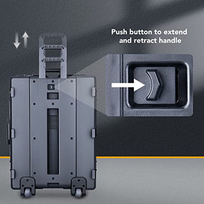 Lykus HC-7240 Hard Case with Wheels and Foam, Inner Size 25.7*19.49*14.96in - size: HC-7240