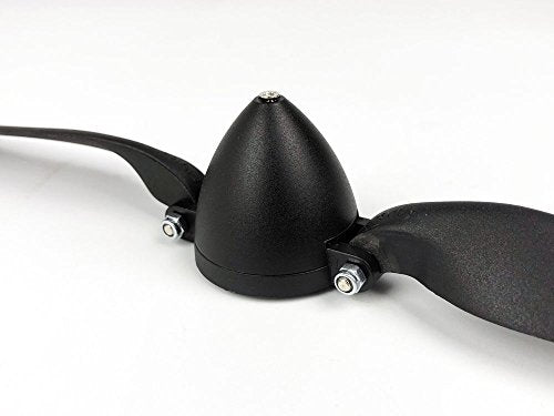Viloga RC Folding Propeller 7×3 inch w/Spinner Size D32×H28mm, and Motor Shaft Diameter φ3.17 with Nylon Plastic Spinner for RC Plane Drone Remote Control Airplane (7×3, Shaft φ3.17) - size: 7×3, Shaft φ3.17