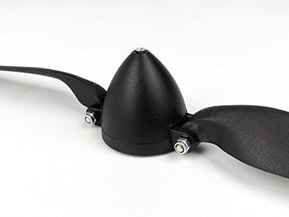 Viloga RC Folding Propeller 7×3 inch w/Spinner Size D32×H28mm, and Motor Shaft Diameter φ3.17 with Nylon Plastic Spinner for RC Plane Drone Remote Control Airplane (7×3, Shaft φ3.17) - size: 7×3, Shaft φ3.17