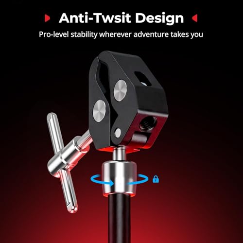 SMALLRIG Magic Arm with Super Clamp for Action Cameras, with 2-Pong Adapter - size: 11''+action camera mount
