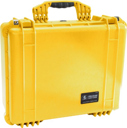 Pelican 1550 Case With Foam (Yellow) - color: Yellow