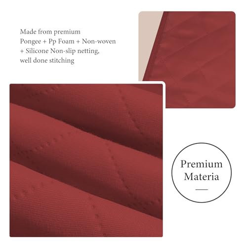 Armchair Caddy for Recliner, Non Slip Sofa Arm Organizer, Red - color: RED
