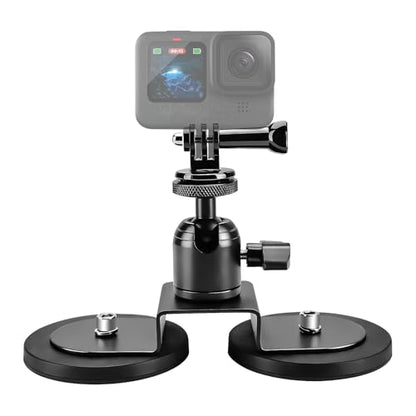 Chelhead Heavy-Duty Magnetic Camera Mount with 2 Base Metal for Gopro - style: 2 Mnagetic Base