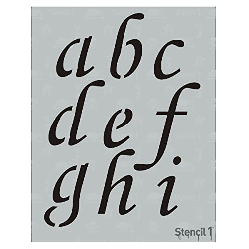 Stencil1 Corsiva Font Stencil 3" Alphabet Letters Painting Craft - size: 3" Letters