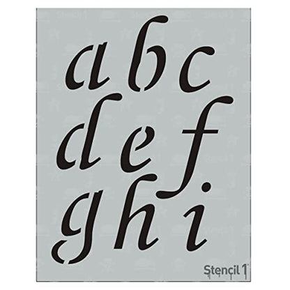 Stencil1 Corsiva Font Stencil 3" Alphabet Letters Painting Craft - size: 3" Letters