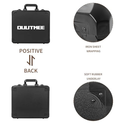 12.6 Inch Carrying Case with Customizable Pre-Diced Foam - size: 12.6x9.8x5.5 Inch