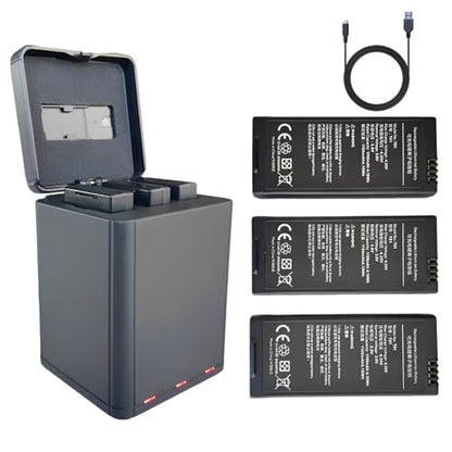3pcs x 1100mah Battery for DJI Tello RC Quadcopter + 3 in 1 USB Speed Tello Battery Charger