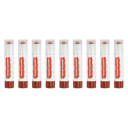 PATIKIL Tempera Paint Sticks, 9 Pcs Solid Tempera Paints Sticks Washable Bulk Markers Pen Quick Drying for Artists Beginners Art Supplies, Brown - color: Brown