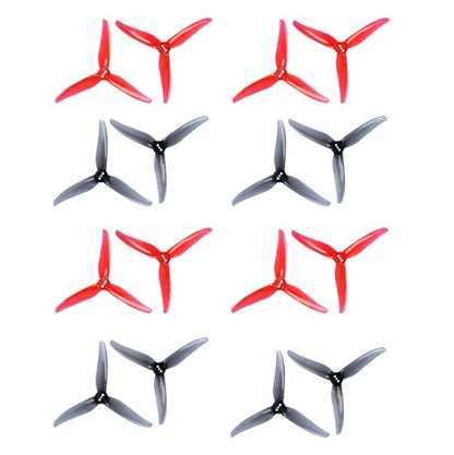 Gemfan Hurricane 4023 3-Blade Props with 1.5mm for 1505-3600 Brushless Motor RC Drone FPV Racing Toothpick 16pcs 8CW 8CCW