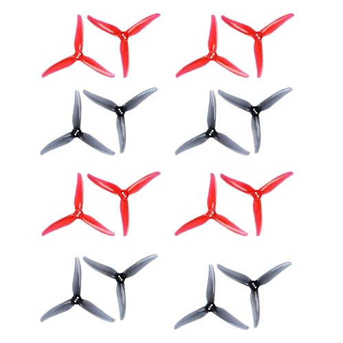 Gemfan Hurricane 4023 3-Blade Props with 1.5mm for 1505-3600 Brushless Motor RC Drone FPV Racing Toothpick 16pcs 8CW 8CCW