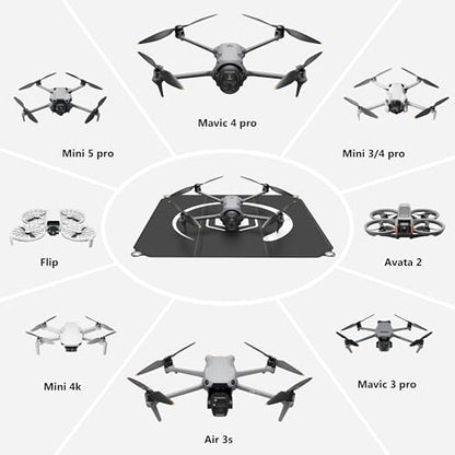 STARTRC PHOTO Large Drone Landing Pad Foldable, 26in/65cm, Blue-Gray - size: 26inch/65cm