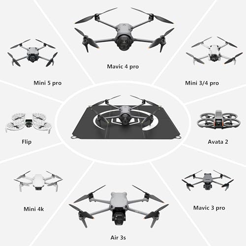 STARTRC PHOTO Large Drone Landing Pad Foldable, 26in/65cm, Blue-Gray - size: 26inch/65cm