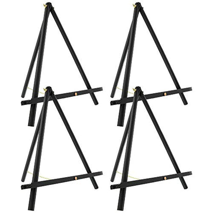 U.S. Art Supply 16" Black Wood Tabletop Easel (4 Pack) - Adjustable - color: Black, size: 16 inch