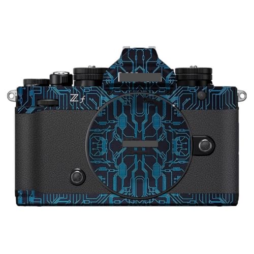 Anti-Scratch Camera Skin Wrap Sticker Coat Vinly Protective Film Body Protector Decals Cover for for Nikon Zf Z f (Circuit Blue) - color: Circuit Blue