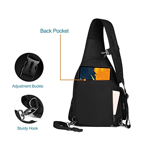 MOSISO Camera Bag Sling Backpack, Full Open Camera Case, Black - color: Black