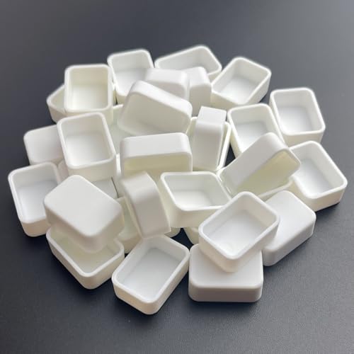 FCLUB 54PCS 2.5ml Refillable Watercolor Pans Empty Compatible with Holbein - color: White, size: 54 Pieces 2.5 ml Pans