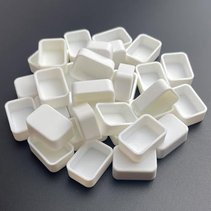 FCLUB 54PCS 2.5ml Refillable Watercolor Pans Empty Compatible with Holbein - color: White, size: 54 Pieces 2.5 ml Pans