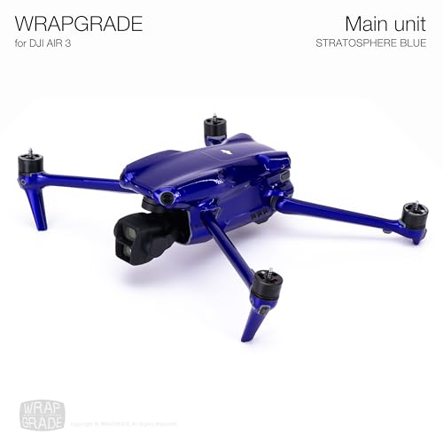 WRAPGRADE Skin Stickers Compatible with DJI Air 3 | Full Wrap (Stratosphere Blue) - color: Stratosphere Blue