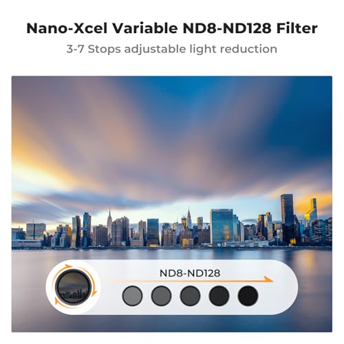 K&F CONCEPT 52mm Variable ND Lens Filter ND8-ND128 (3-7 Stop) No X Cross - size: 52mm