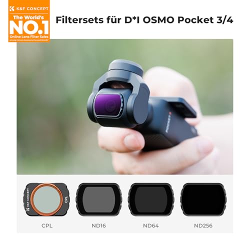 K&F CONCEPT Magnetic 4 Pack CPL ND16 ND64 ND256 Filter Kit - style: CPL+ND16+ND64+ND256