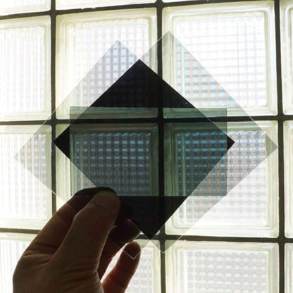 Polarized Film Sheets 3 PCS 7.8x5.9in/ 20x15cm Polarizer Linear Polarizing Filter Non-Adhesive for Educational Physics Photography Lighting