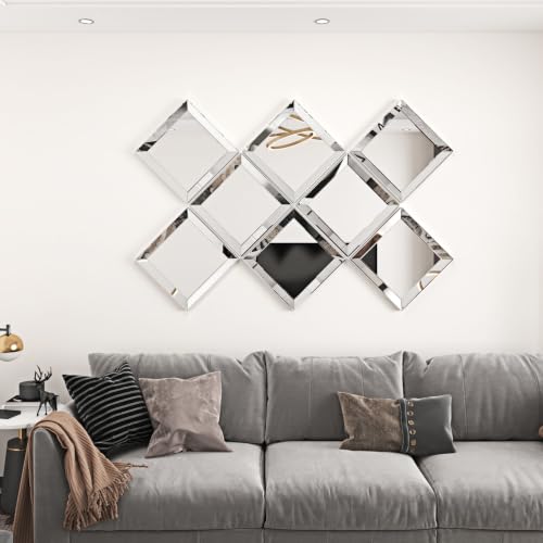 WESTICK Peel and Stick Mirror Paper Self Adhesive Silver Mirror Wallpaper - color: 1.Silver