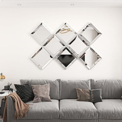 WESTICK Peel and Stick Mirror Paper Self Adhesive Silver Mirror Wallpaper - color: 1.Silver