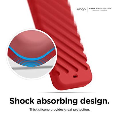 elago R3 Protective Case for Apple TV 4K Siri Remote 1st Generation - color: Red