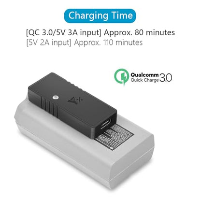 Quick Charger with QC3.0 Fast Charge Drone Accessories USB Charger with Type-C Cable for DJI Mavic Mini 2 Drone