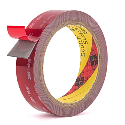 3M Double Side Tape Heavy Duty,1in x 10ft Mounting Tape Strong Adhesive Double Sided Tape Waterproof Foam Tape for LED Strip Light, Picture Hanging Strips for Wall - size: 1in x 9.85ft