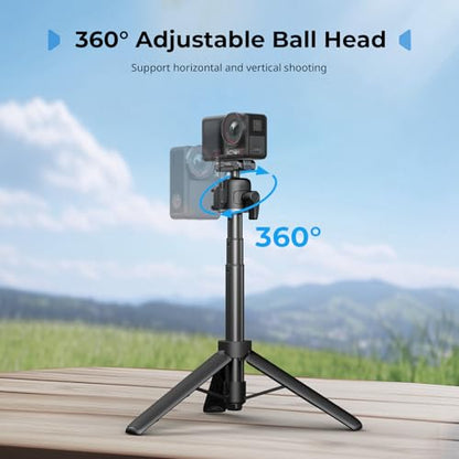 SmallRig 7.8-21.6in Action Cam Selfie Stick Tripod for DJI Action 5 Pro/4/3